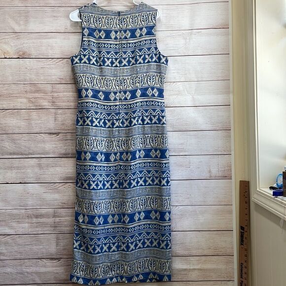 VINTAGE SUNSHINE STARSHINE BATIK PRINT MAXI DRESS - Picture 5 of 8